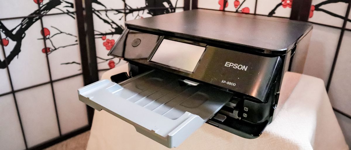 Epson Expression Photo XP-8800 review unit on desk