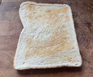 Testing white bread in the KitchenAid Pro line 2-Slice Toaster