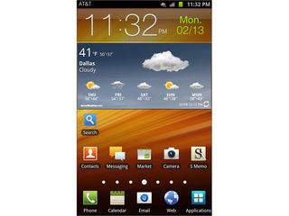 Samsung Galaxy Note Homescreen