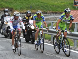 Vincenzo Nibali, Ivan Basso and Michele Scarponi, Giro d'Italia 2010, stage 19
