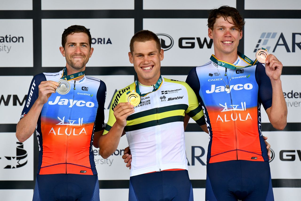 Luke Plapp wins the elite men's road race at Australian Nationals 2024