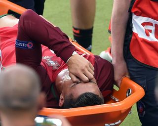 Ronaldo was forced off by injury in the final against France