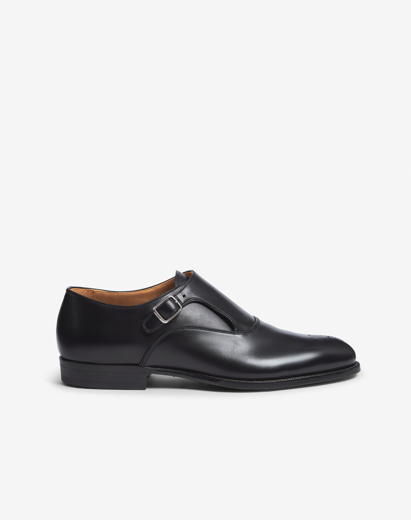 Mount Single Monk Leather Brogue Shoes