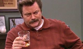 Nick Offerman as Ron Swanson on Parks And REcreation