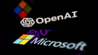 Microsoft and OpenAI logos