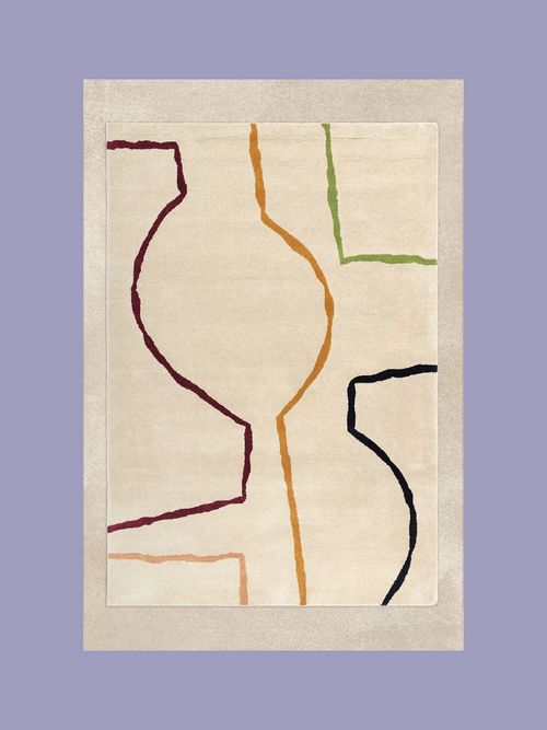Reef Linear Hand-Tufted Wool Rug