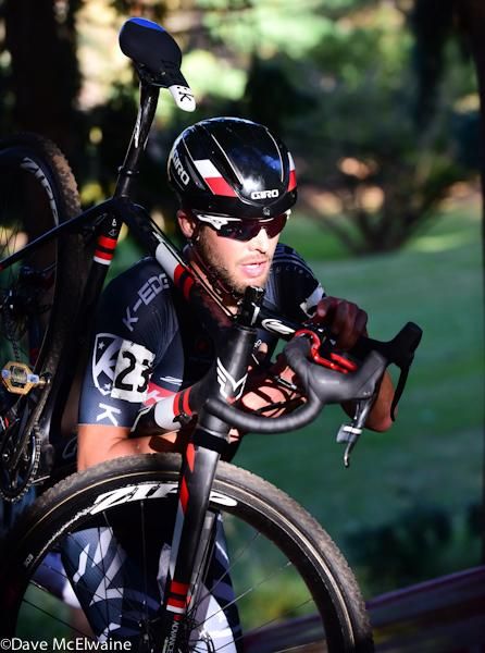 Danny Summerhill (Garmin Felt Slipstream) put in one of the fastest laps of the day on his last lap