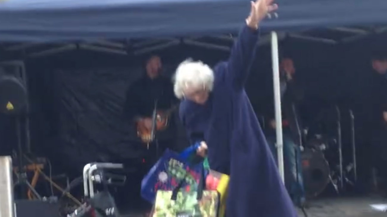 A picture of &#039;Rockin&#039; Gran&#039; dancing in Paisley, Scotland