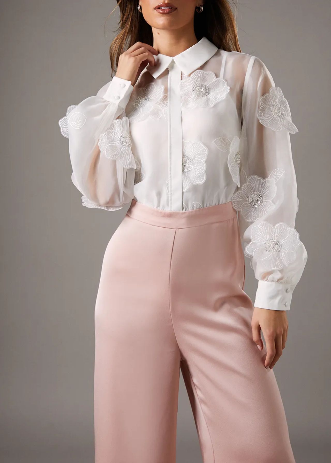Coast 3D Woven Blouse Jumpsuit