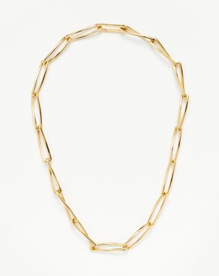 Twisted Link Chain Necklace | 18ct Gold Plated