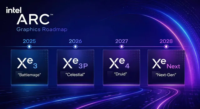 Intel Arc graphics roadmap through 2028