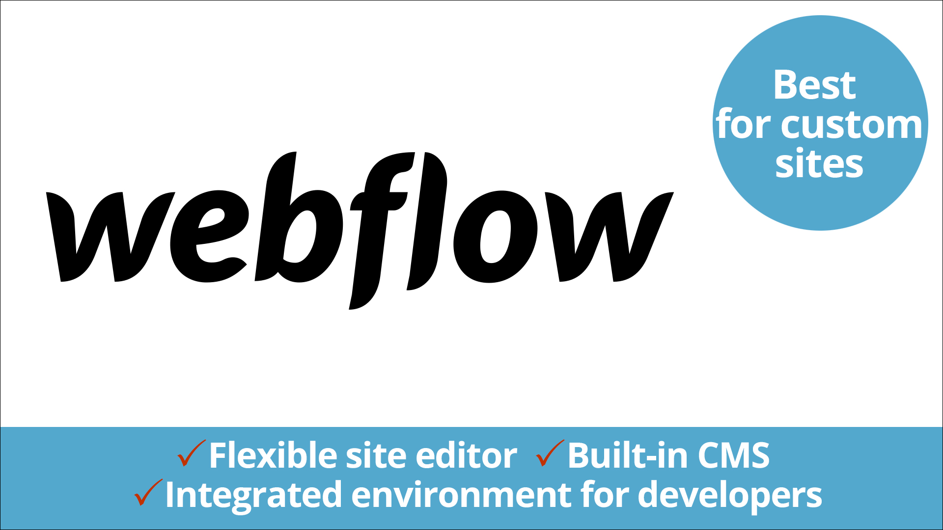 Webflow logo and guide info