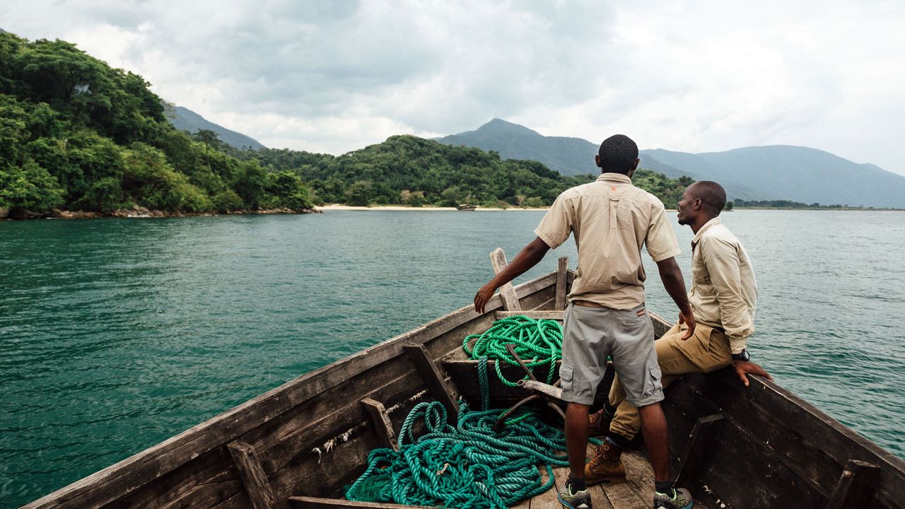 The boat trip to the Mahale National Park, Tanzania