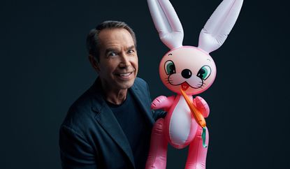 A man with bunny