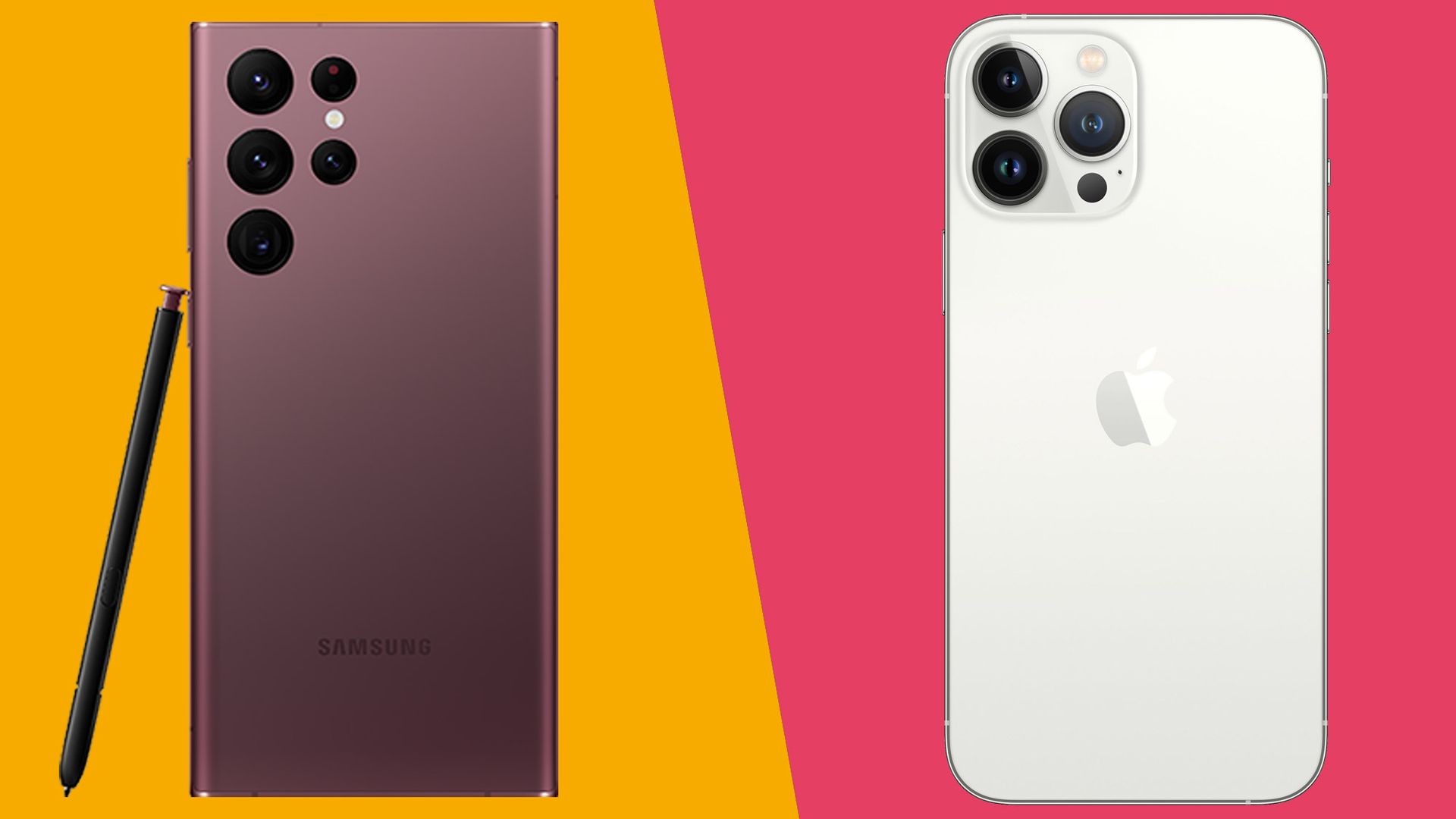 Samsung Galaxy S22 Ultra vs iPhone 13 Pro Max heavyweight phone