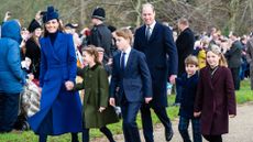 An unlikely member joined the Royal Family this Christmas for the Sandringham walkabout