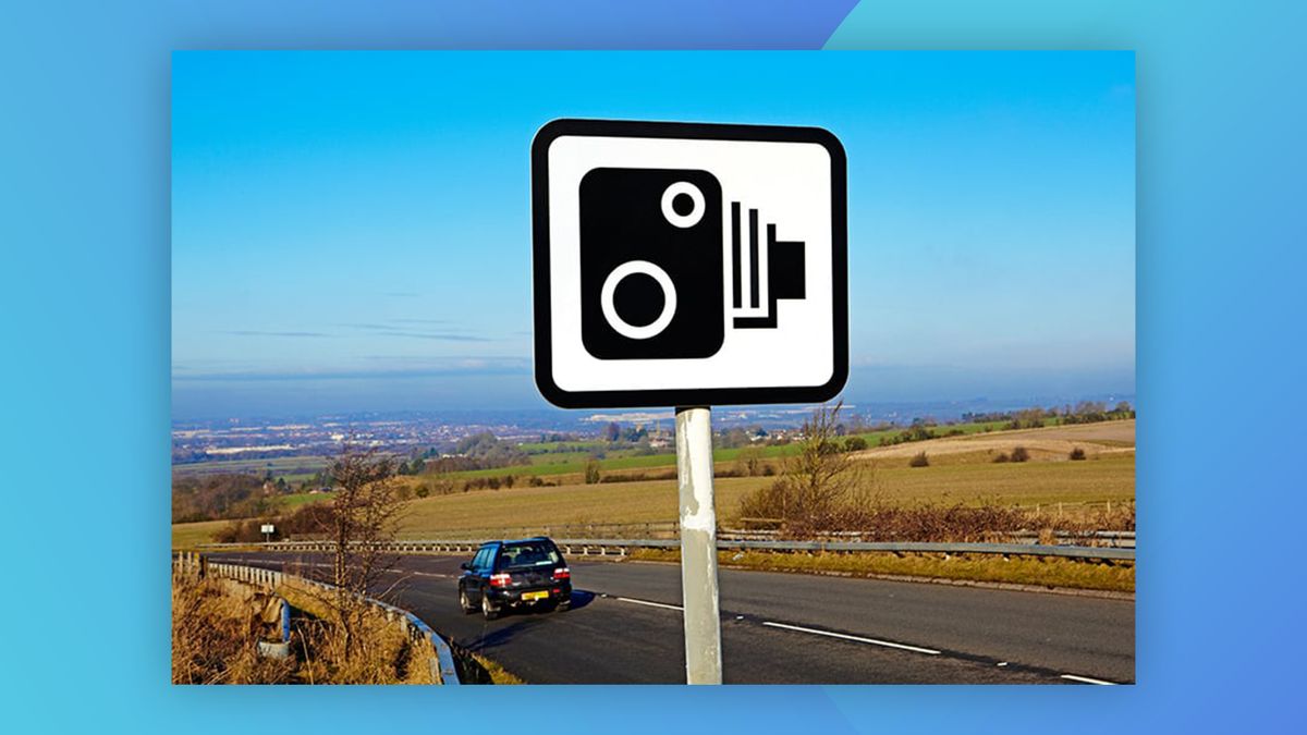 Speed camera sign