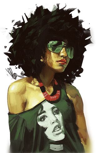 picture of a woman with sunglasses on