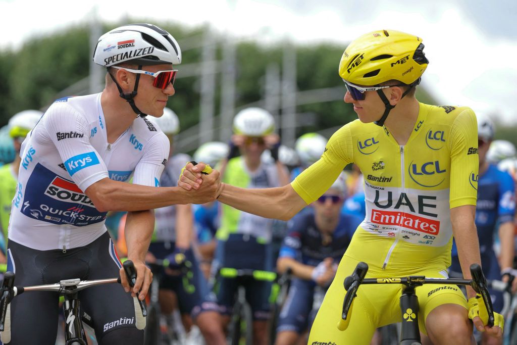 Tadej Pogačar pins favourite tag on second-placed Remco Evenepoel for Tour de France stage 7 time trial