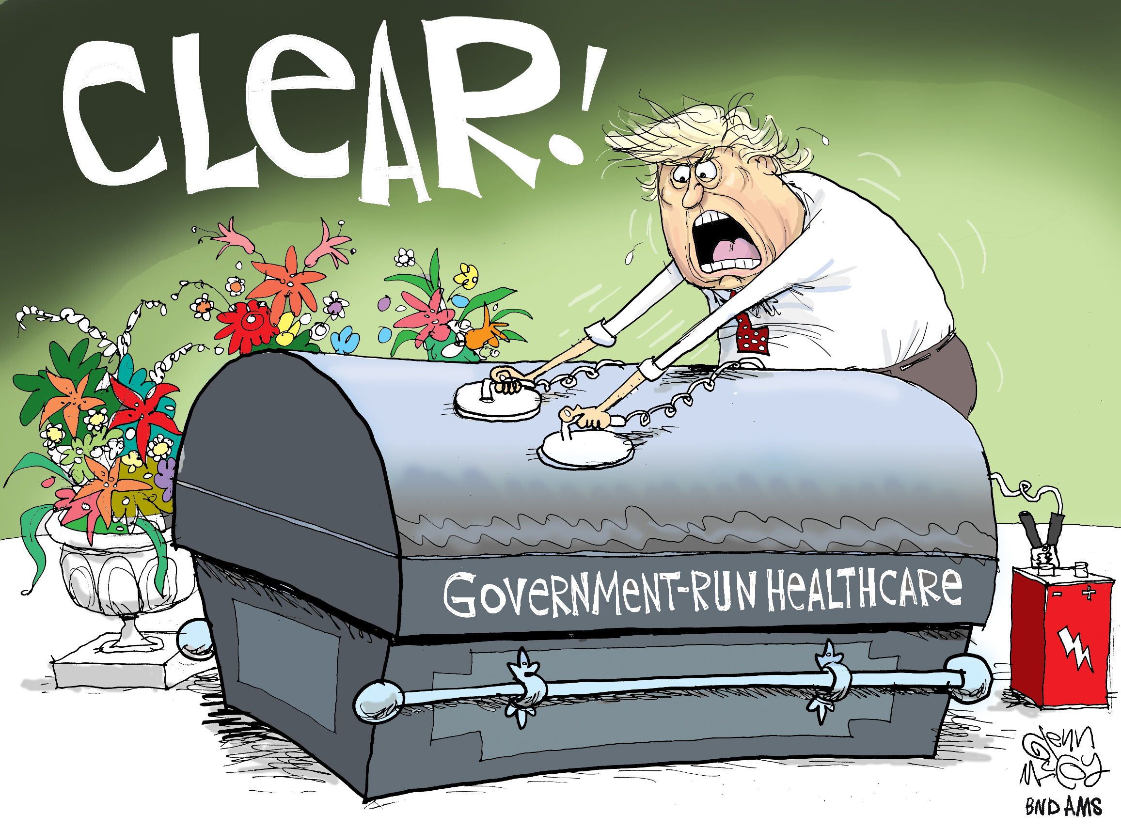 Political Cartoon U.S. Resurrect government-run health care dead GOP ...