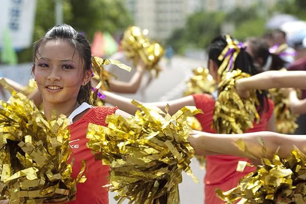 Some of the colour and stage finish entertainment in Wenchang.