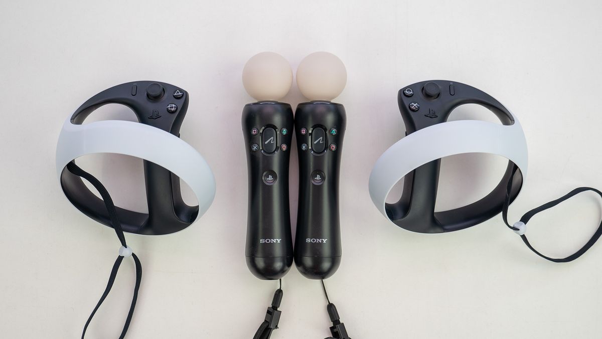 PlayStation VR Move and PlayStation VR2 Sense controllers