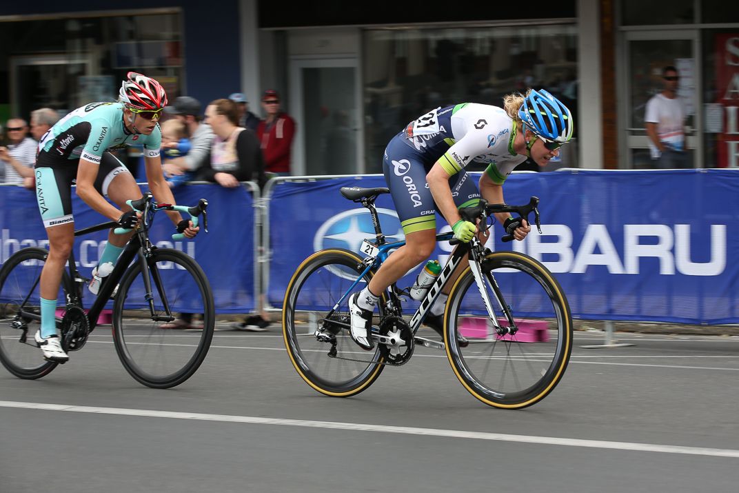 Chloe McConville goes for a sprint