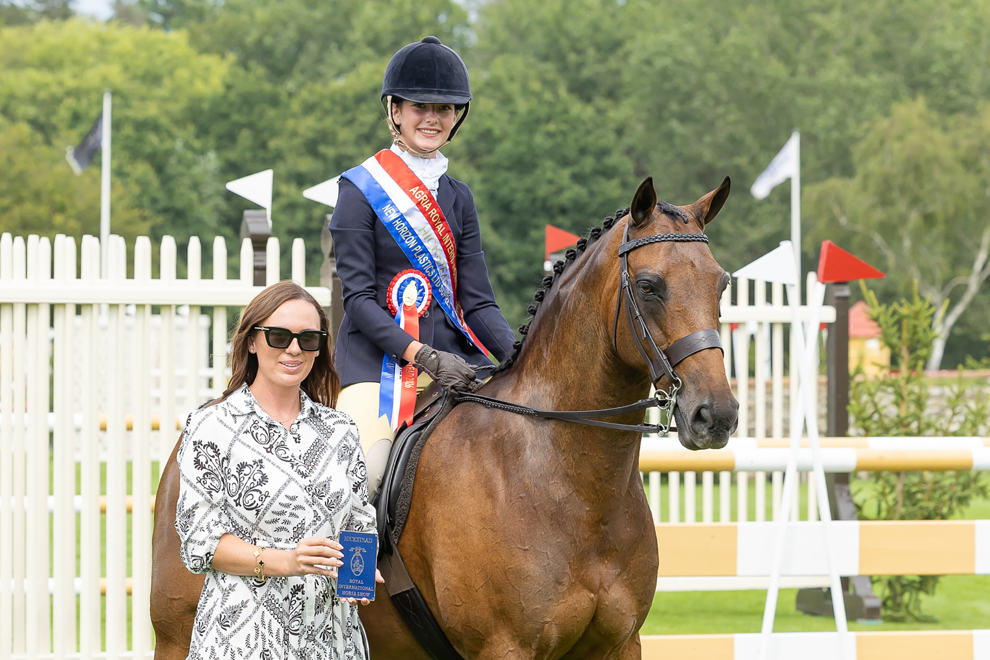 Champion. Isla Smith and SUTTON GRANGE FANCY THAT in The New Horizon Plastics LTD Supreme Show Hunter Pony Championship at The Agria Royal International Horse Show, Hickstead, Sussex, July 22nd 2026
