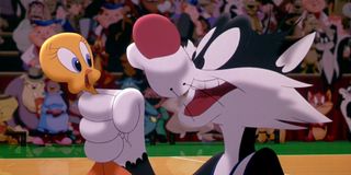 Tweety Bird and Sylvester the Cat in Space Jam