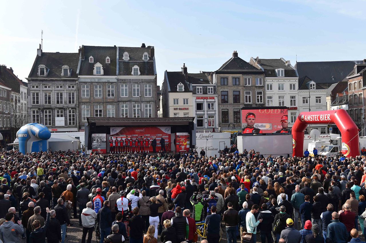 There was plenty of support for the riders in Maastricht