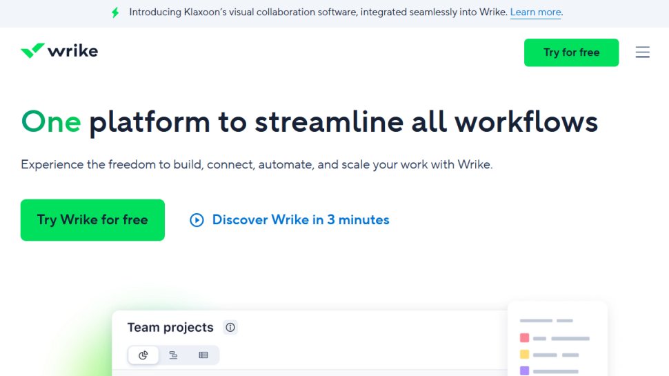 Wrike website screenshot (June 2025).