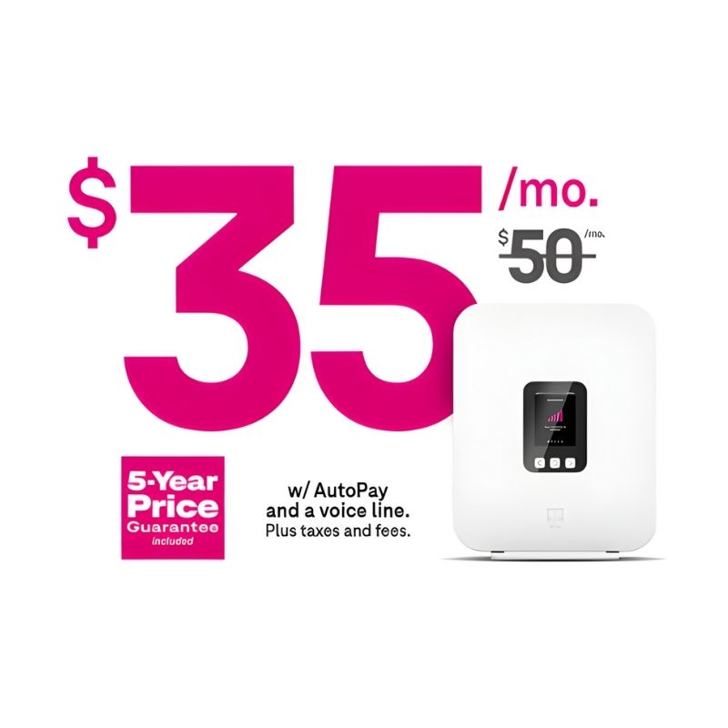RELY T-Mobile 5G Internet Plan