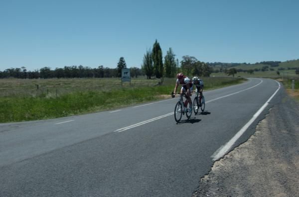 The duo of Rathbone and Tate worked hard to cross the gap on a hot day in NSW's north west.