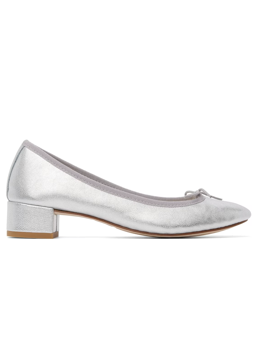 Repetto, Silver Camille Heels