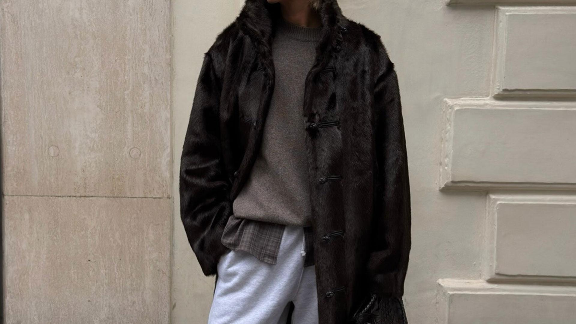 @hannahlewisstylist outfit in rohe fur coat