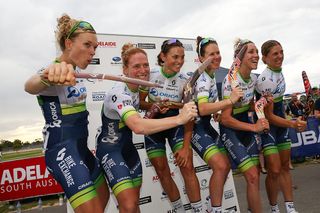 Orica-AIS won the best team title at the Santos Women's Tour 2016