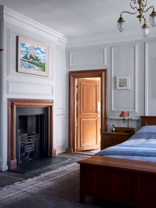 St Agnes Lodge bedroom. Photograph: Paul Highnam/Country Life Picture Library