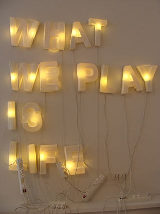 ‘What We Play Is Life’ lighting installation