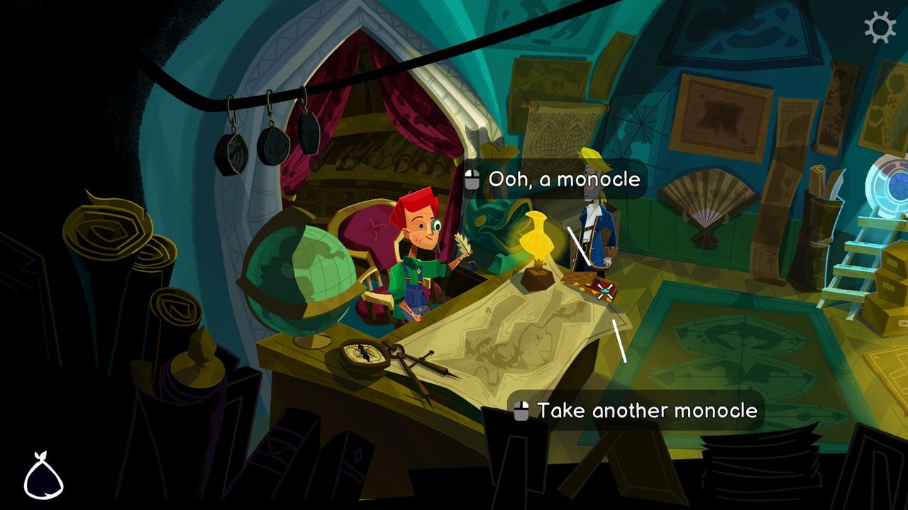 Return to Monkey Island monocle in Wally's store