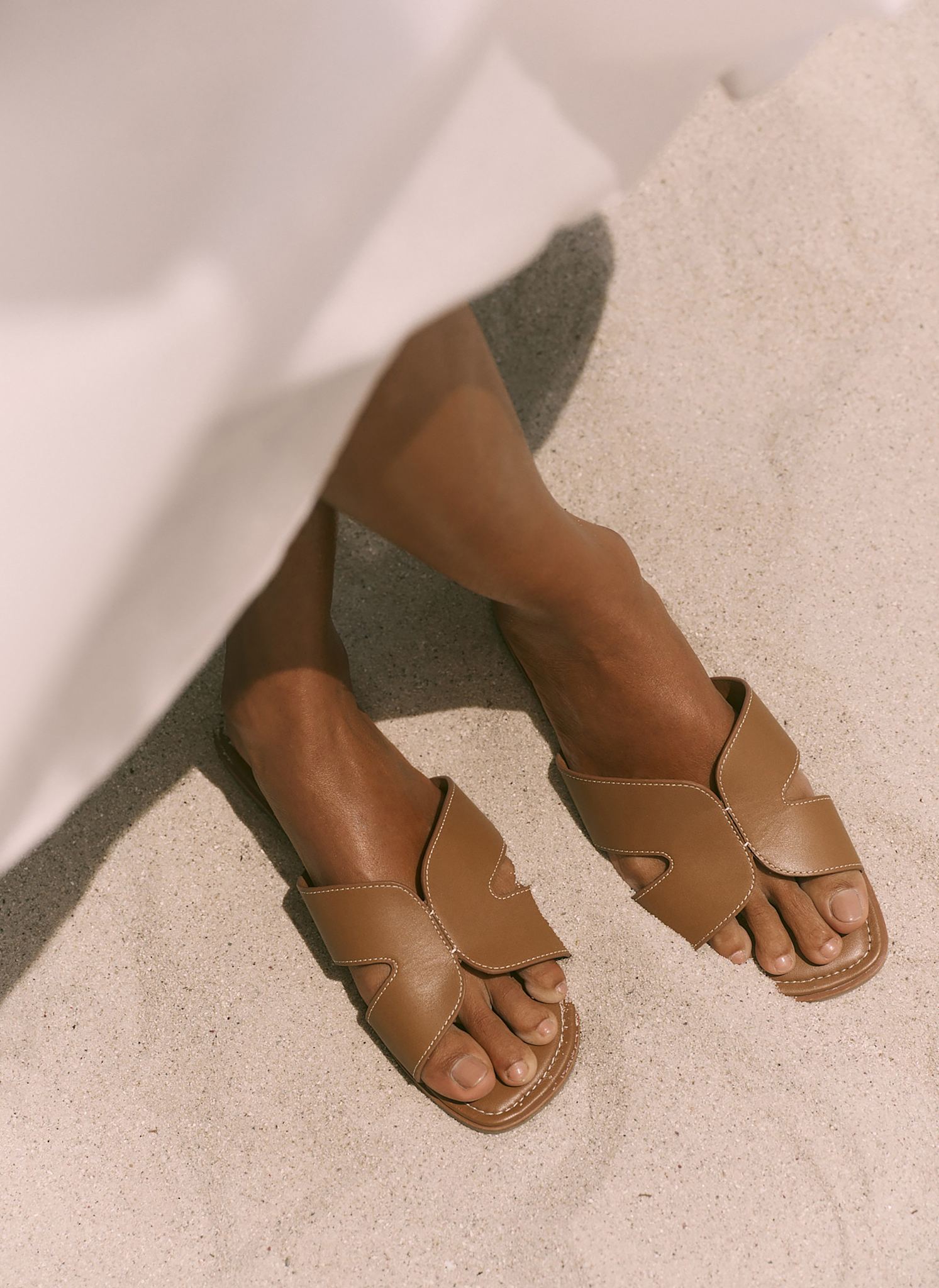 Darcy Tan Leather Sandals