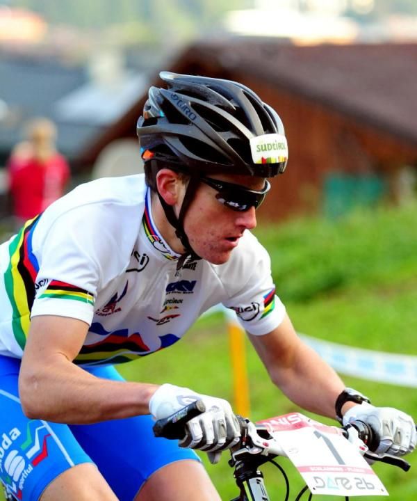 Gerhard Kerschbaumer (Germany) climbing early in the race