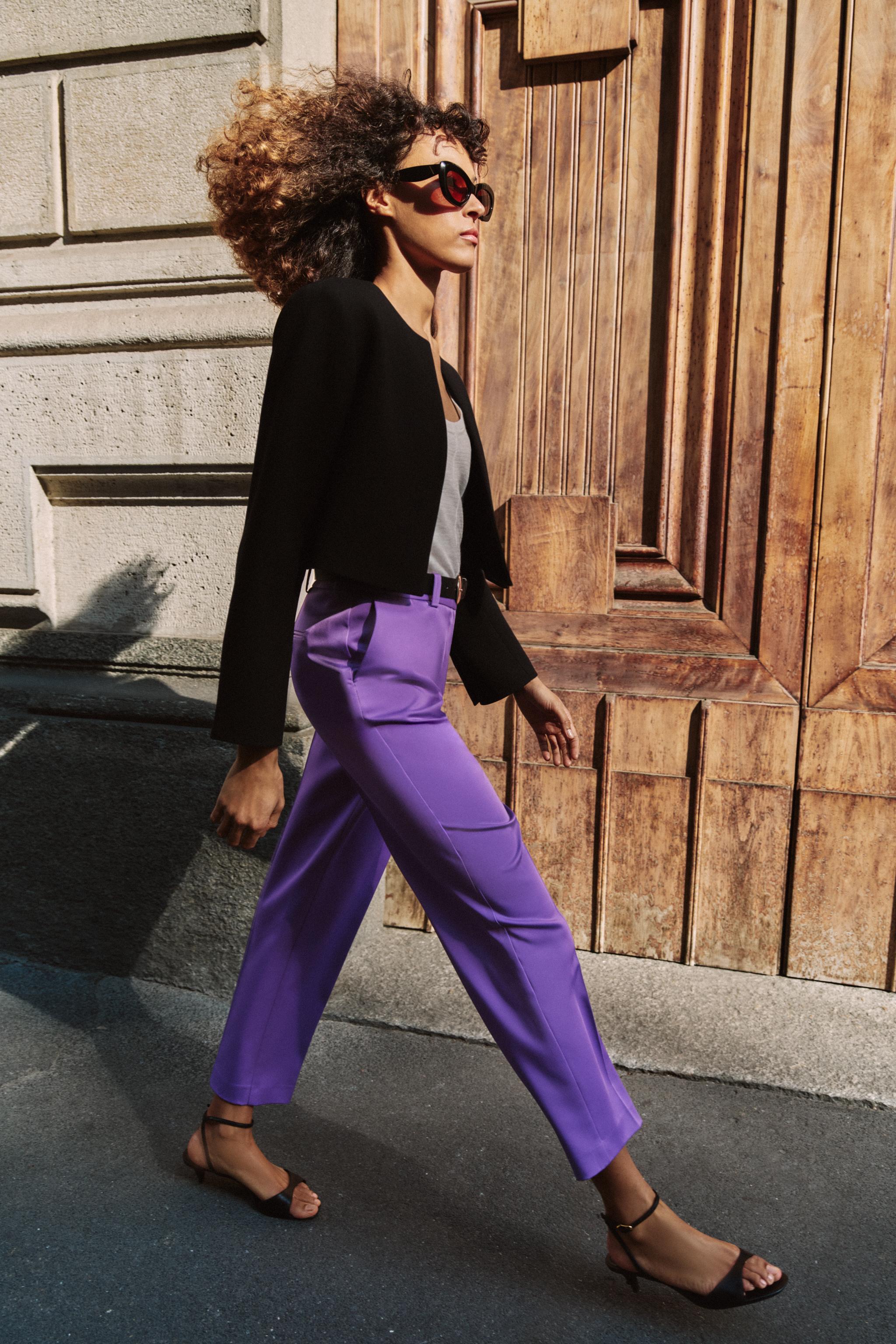 Straight Trousers With Belt