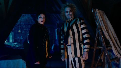 Winona Ryder and Michael Keaton in Beetlejuice Beetlejuice