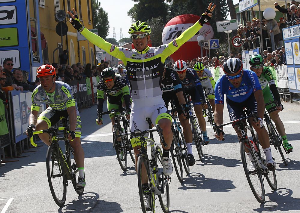 Manuel Belletti (Southeast-Venezuela) wins the opening stage at Coppi e Bartali