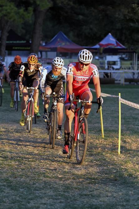 Riders chasing Berden late in the day.