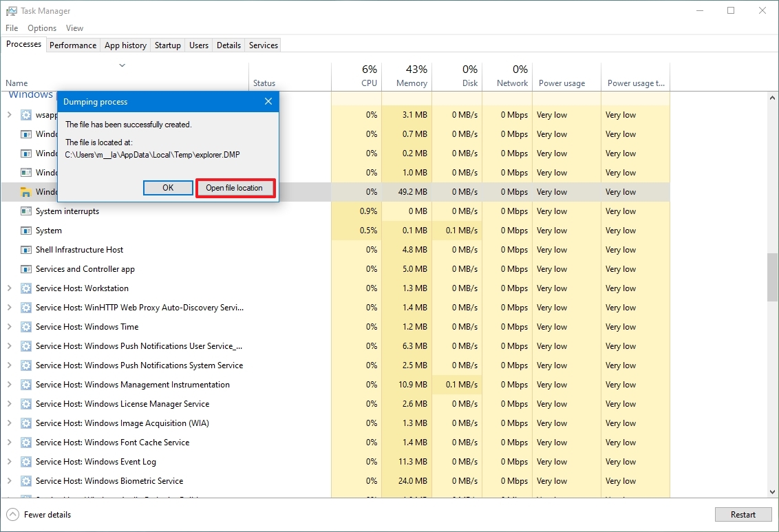 How To Create A Crash Dump File Manually On Windows 10 Windows Central 