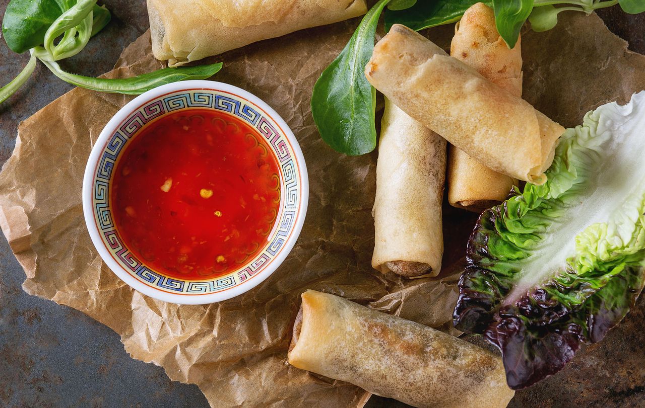 Lime, ginger & crab spring rolls | Chinese Recipes | GoodTo