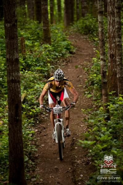 Race leader in the solo men's category, Chris Sheppard.