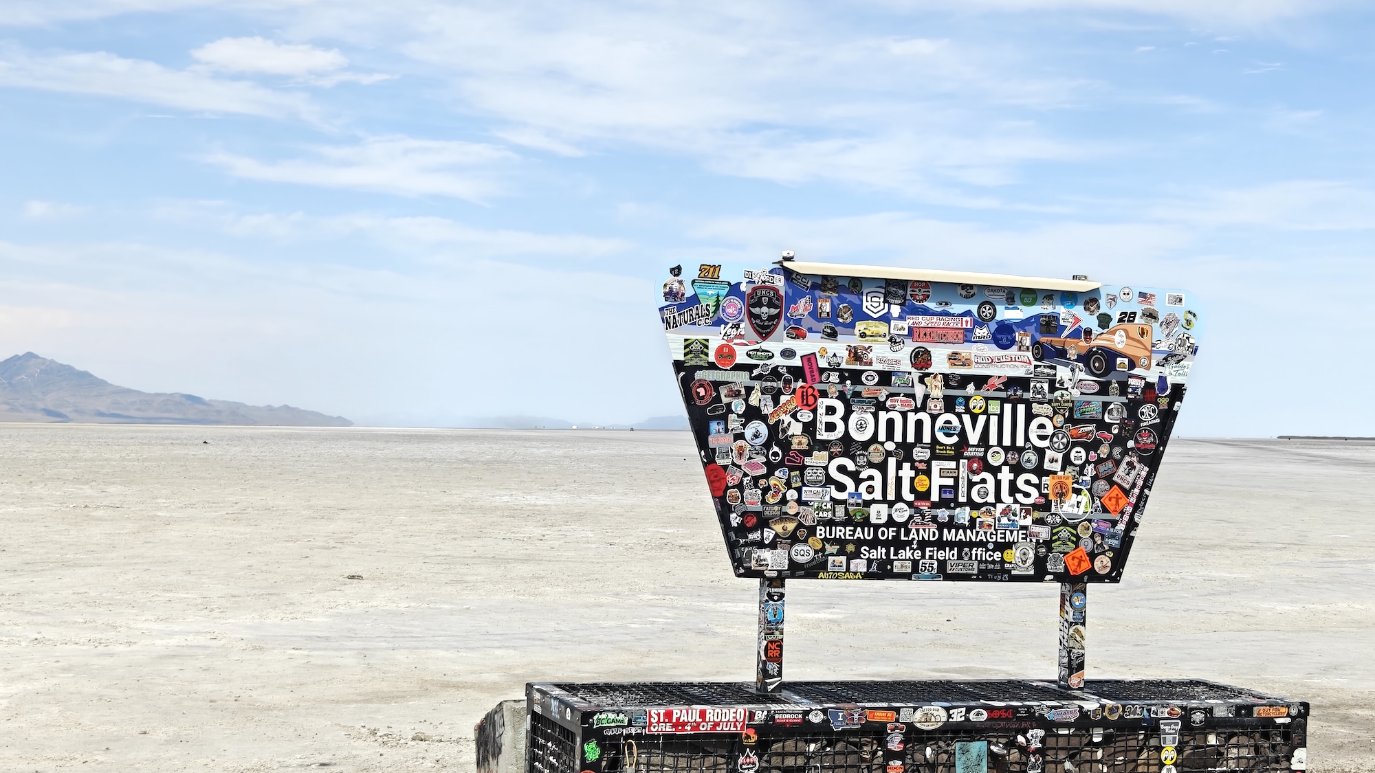 Bonneville Salt Flats sign