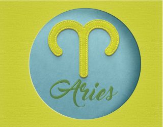 Aries horoscope sign - stock photo